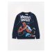 LC Waikiki Crew Neck Spiderman Printed Long Sleeve Boy's Sweatshirt