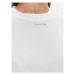 Calvin Klein Tričko Metallic Micro Logo T Shirt K20K206967 Biela Regular Fit