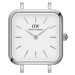 Daniel Wellington Analógové hodinky 'Quadro Studio S White'  strieborná / biela