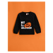 Koton Pumpkin Print Sweatshirt Crew Neck Long Sleeve