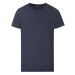 LIVERGY® Pánske tričko z ľanu a bavlny (navy modrá)