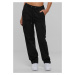 Women's Cargo Twill High Waisted Trousers - Black