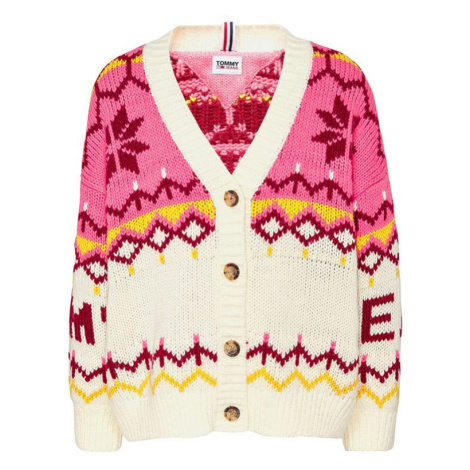 Tommy Jeans Sveter - TJW FAIRISLE CARDIGAN farebný