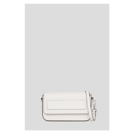 Kabelka Karl Lagerfeld Ikon/K Sm Flap Shb Leather Off White