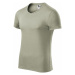 Malfini Slim fit V-NECK Pánske tričko 146 svetlá khaki