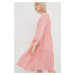 Šaty Drykorn ružová farba, mini, áčkový strih