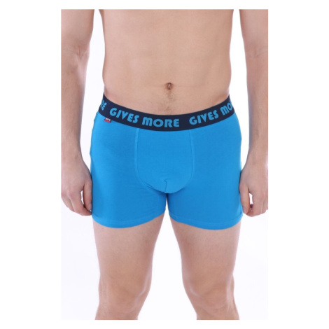 Pánske boxerky Long Fit 106 tyrkysové Moraj