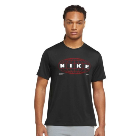 Nike NP DF HPR DRY TOP SS GFX Pánske tréningové tričko, čierna, veľkosť