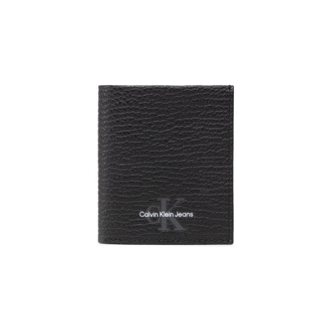 Calvin Klein Jeans Malá pánska peňaženka Mono Textured Small N/S Trifold K50K509499 Čierna
