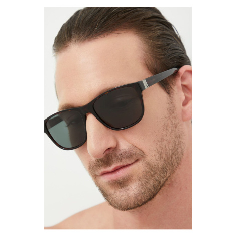Slnečné okuliare Tommy Hilfiger pánske, hnedá farba