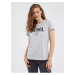 Light Grey Womens Lined T-Shirt Puma Squad - Women