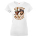 Skvelé dámské tričko s potlačou Old school legens - tričko pre milovníkov retro filmov