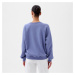 Mikina GAP Logo Sweatshirt Larkspur