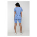 NDN - Výpredaj dámske bavlnené tričko AYLIN (modrá) - NDN Sport