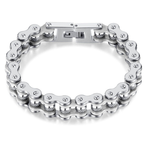 Náramok z chirurgickej ocele Moto SCRUB Strieborný