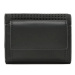 Calvin Klein Malá dámska peňaženka Re-Lock Trifold Xxs Perf K60K610662 Čierna