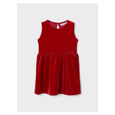 NAME IT Elegantné šaty 13224308 Červená Regular Fit