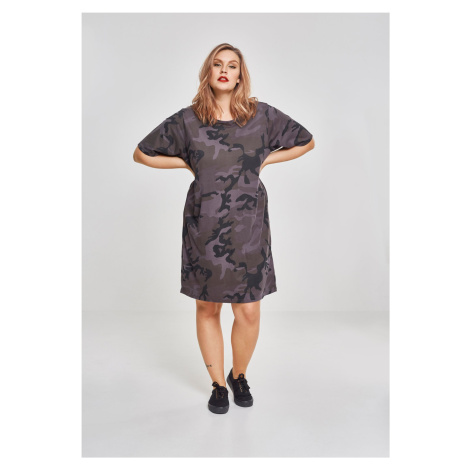 Women's Camo T-Shirt Dark Camo Dress Urban Classics