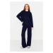 Trendyol Navy Blue Basic Crew Neck Sweater Top-Upper Suit