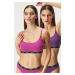 2PACK Podprsenka HUGO Twin Bralette