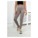 Striped leggings trousers mocca