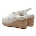 Calvin Klein Espadrilky Wedge Sandal 50 He HW0HW01965 Biela