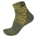 Husky Hiking khaki/zelená, M(36-40) Ponožky