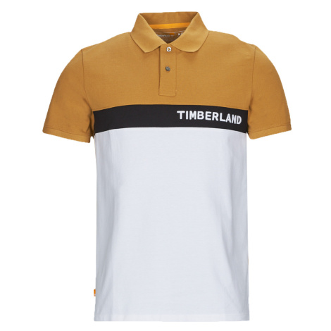 Timberland  SS Millers River Colourblock Polo Reg  Polokošele s krátkym rukávom Biela