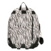 Beagles Čierno-biely kožený školský ruksak „Tiger“ 11L