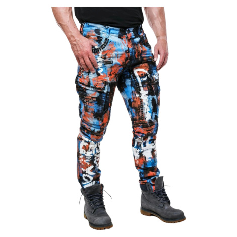 Pánske rifle CIPO & BAXX CD587 BLUE Farba: Modrá, Konfekčná
