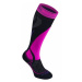 Ponožky Bridgedale Ski Midweight Women's black / fluo pink/077