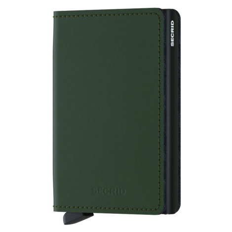 Kožená peňaženka Secrid SM.GREEN.BLACK-Green.Blac, pánska, zelená farba