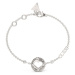 Guess Nežný oceľový náramok Rolling Hearts JUBB03344JWRH 17 - 21 cm - L