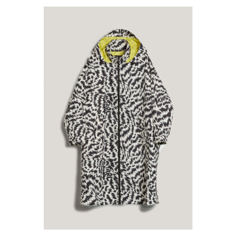 Kabát Karl Lagerfeld Printed Parka Elektrika Black/White