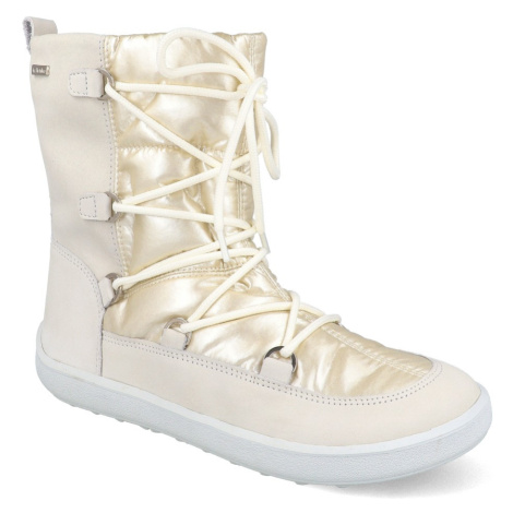 Barefoot zimná obuv Be Lenka - Snowfox Woman White biela