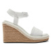 Calvin Klein Espadrilky Wedge Sandal 70 He HW0HW02050 Biela