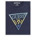 Guess Blúzka N4YI36 K8HM4 Tmavomodrá Regular Fit