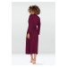 DKaren Housecoat Melissa Maroon