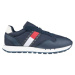 Tommy Hilfiger RETRO LEATHER TJM RUNNER Pánska voľnočasová obuv, tmavo modrá, veľkosť