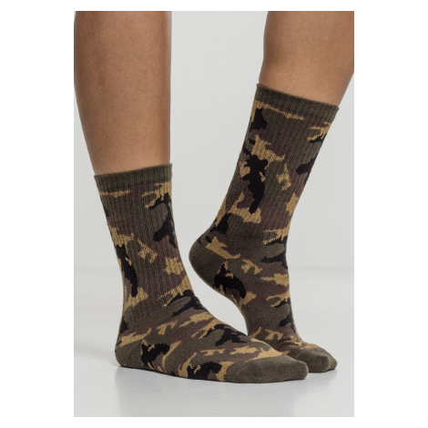 Pánske ponožky Urban Classics Camo Socks 2 balenie wood camo