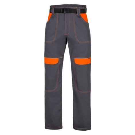 Ardon COOL TREND Montérkové nohavice do pása Šedá-Oranžová, 64