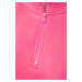 Trendyol Pink Comfort-Cut Crop Basic Zipper Stand-Up Collar Thick Fleece Inside Knitted Sweatshi