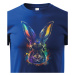 Detské tričko so štýlovou potlačou Dúhový králik