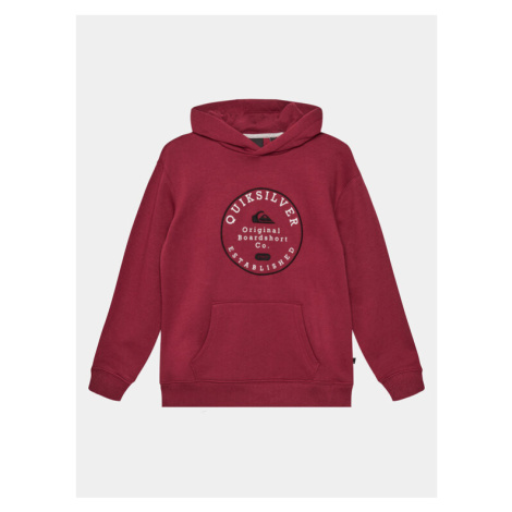 Quiksilver Mikina Graphichoodie Otlr EQBFT03845 Červená Regular Fit