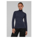 Women's knitted turtleneck in a navy design