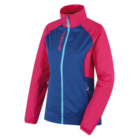 Husky Dámska softshell bunda Suli L pink/blue