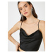 Koton Strapless Satin Evening Dress blouse with Tie Back Detail.