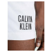 Pánske plavky Double Waistband Swim Shorts Intense Power KM0KM00740YCD biela - Calvin Klein