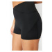 Trendyol Black Restorer Extra Short Knitted Sports Shorts/Short Leggings