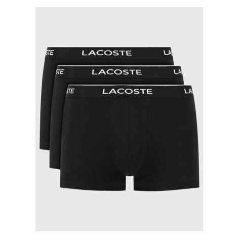 Lacoste Súprava 3 kusov boxeriek 5H3389 Čierna